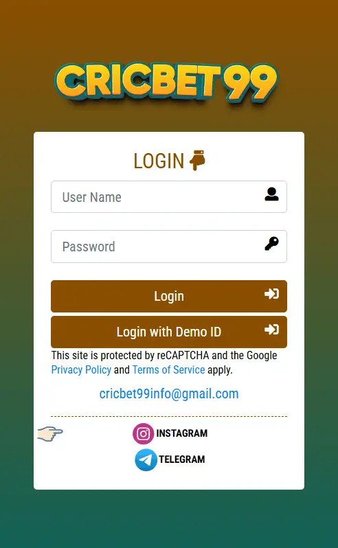 Cricbet99 Demo ID