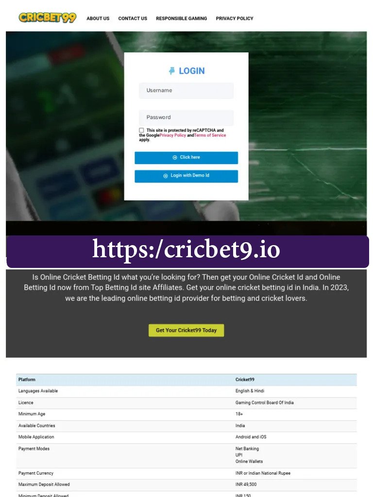 Cricket Bet 999 ID